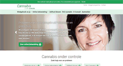 Desktop Screenshot of cannabisondercontrole.nl